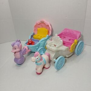 Fisher Price Little People Lot Of 2 Vehicles Sound Works